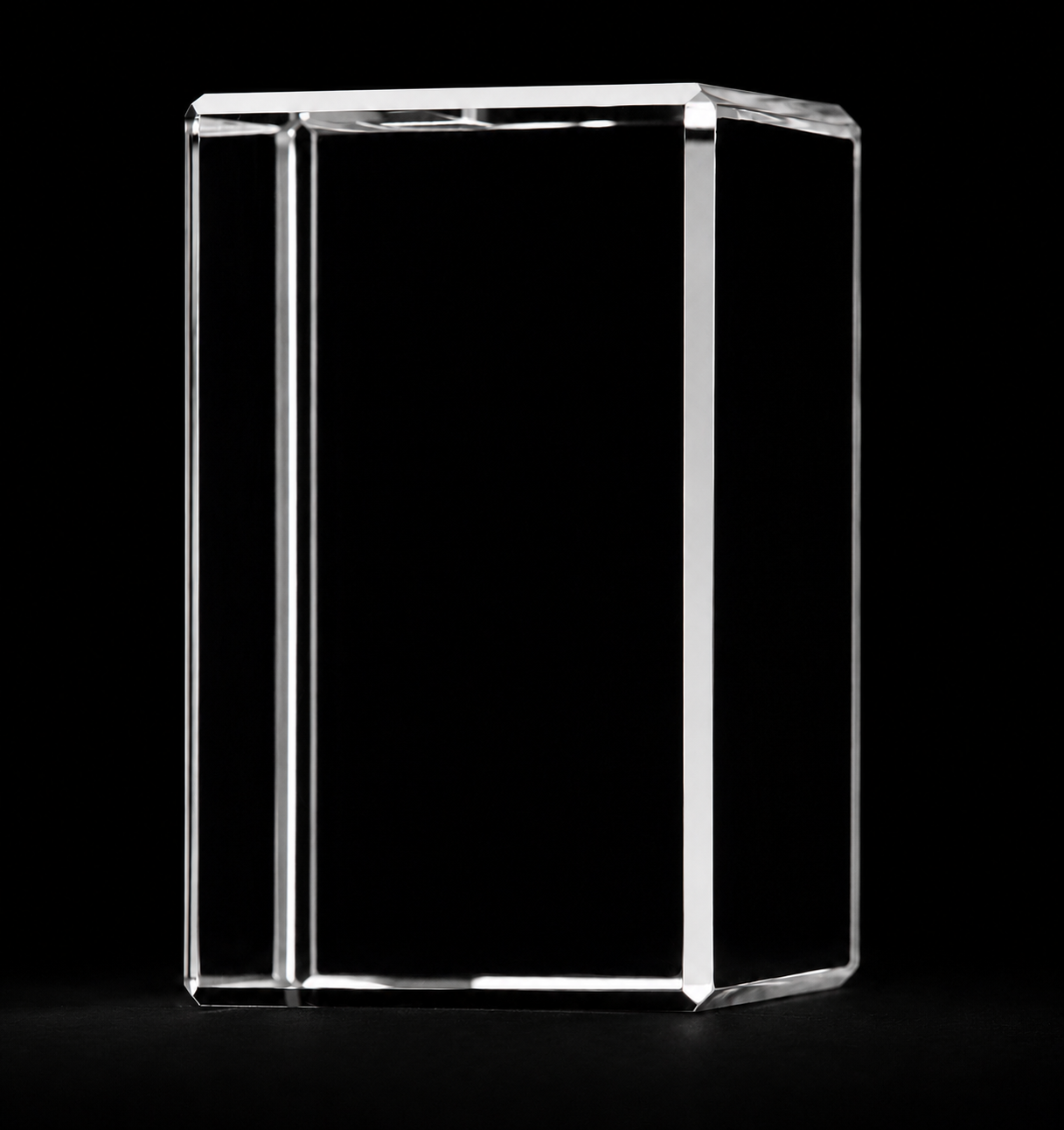 50 x 50 x 80mm Personalized Crystal Keepsake